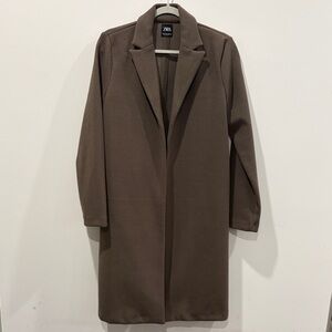 Zara Taupe Lapel Jacket